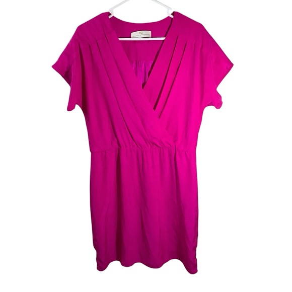 Amanda Uprichard Silk Faux Wrap Dress - Picture 1 of 6